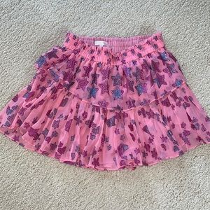 LoveshackFancy Ruffle Mini Skirt